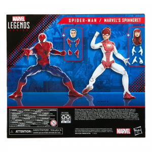 Caja trasera Marvel Legends Spider-Man Spinneret
