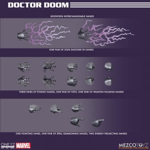 Manos accesorias Mezco Doctor Doom